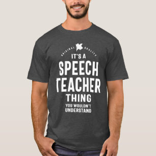 T-shirt Discours Cadeau enseignant Funny Titre de l'emploi