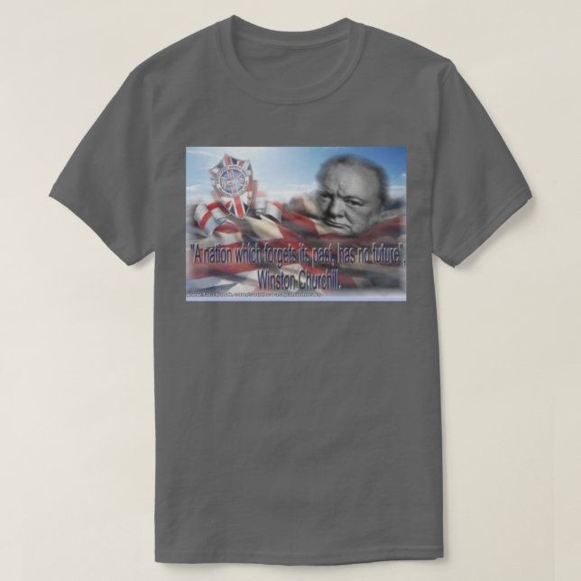 T-SHIRT DISCOURS DE CHURCHILL (Design devant)