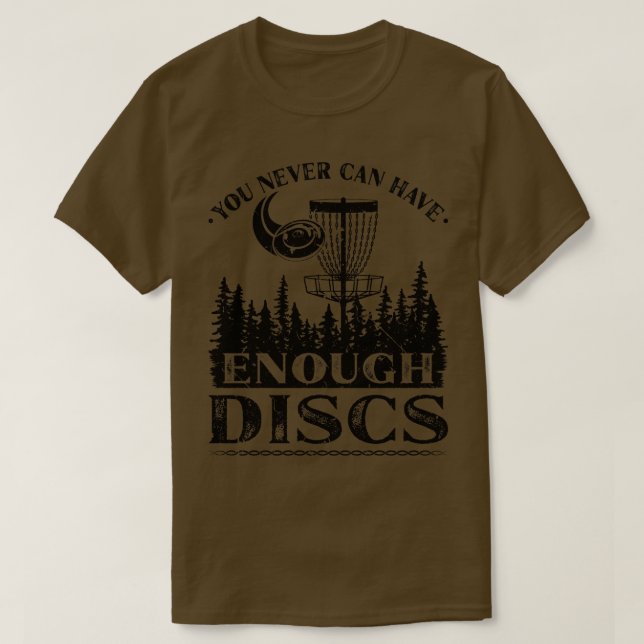 T-shirt Discours de golf sur disque Frisbee amusant (Design devant)