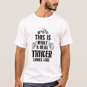 T-shirt Discours du pilote de piste Trike Triker Trikes