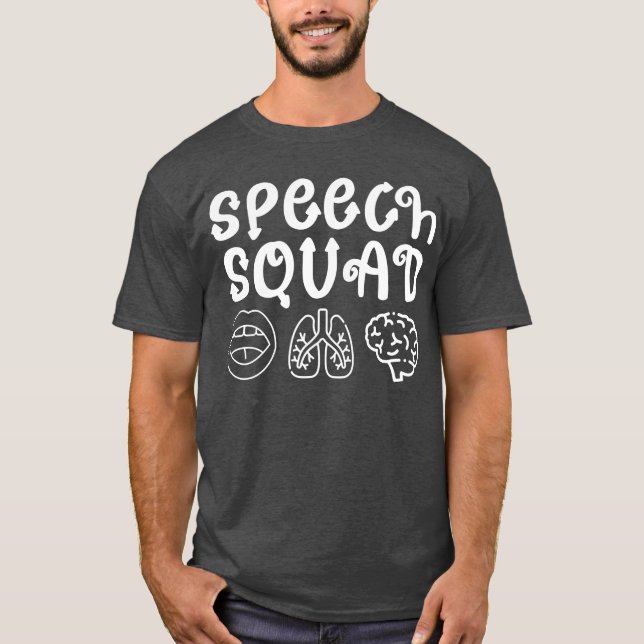 T-shirt Discours Squad SLP Discours Langue Pathologiste Dr (Devant)