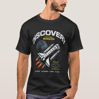 T-shirt Discovery-La Mission Finale 2011-Vintage Space Shu