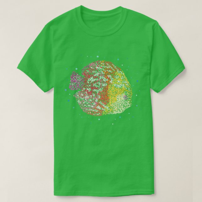 T-shirt Discus Ornamental Fish Aquarium Cadeau (Design devant)