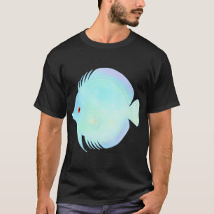 T-shirt Discus Poisson Diamant Bleu