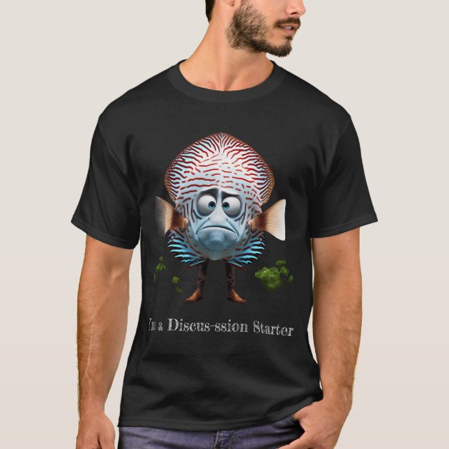 T-shirt Discus Poisson Drôle (Devant)