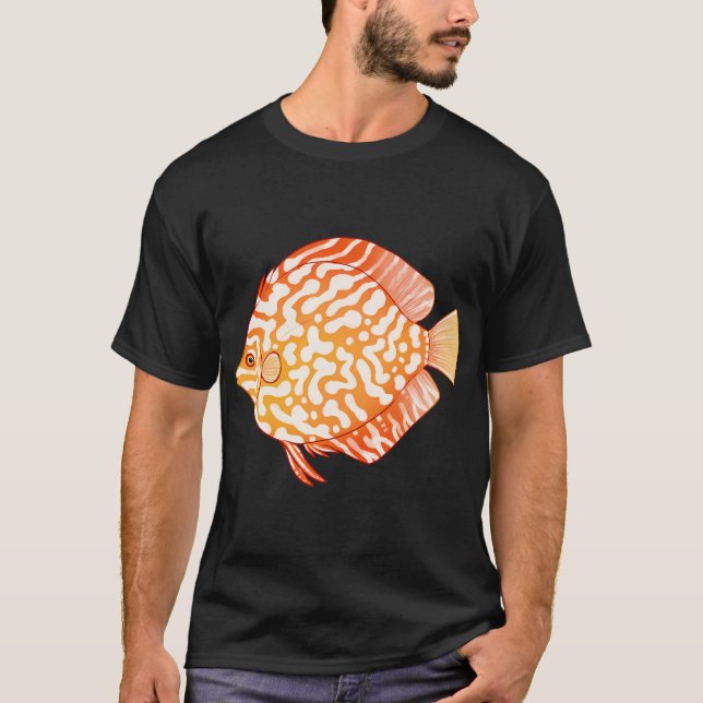 T-shirt Discus Poisson Sang de Pigeon (Devant)