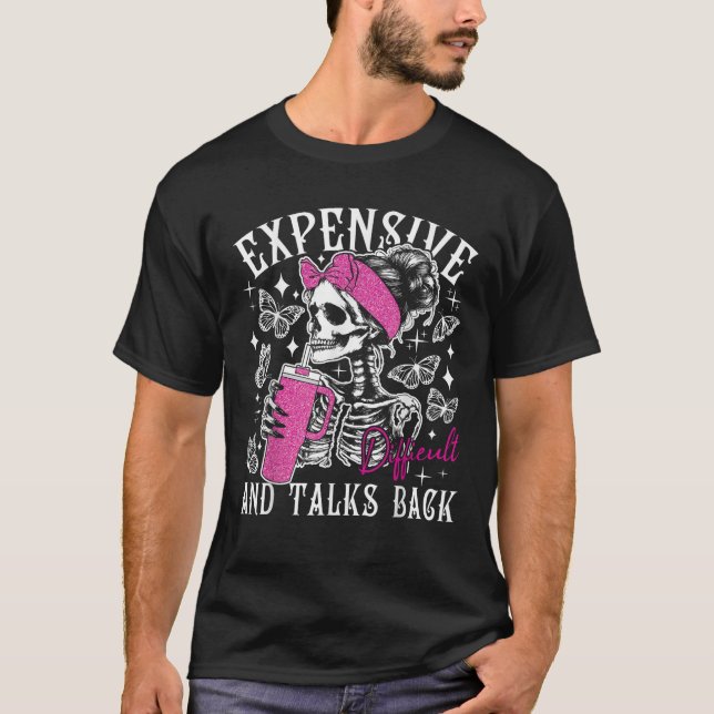 T-shirt Discussions difficiles coûteuses Retour Mama Skele (Devant)