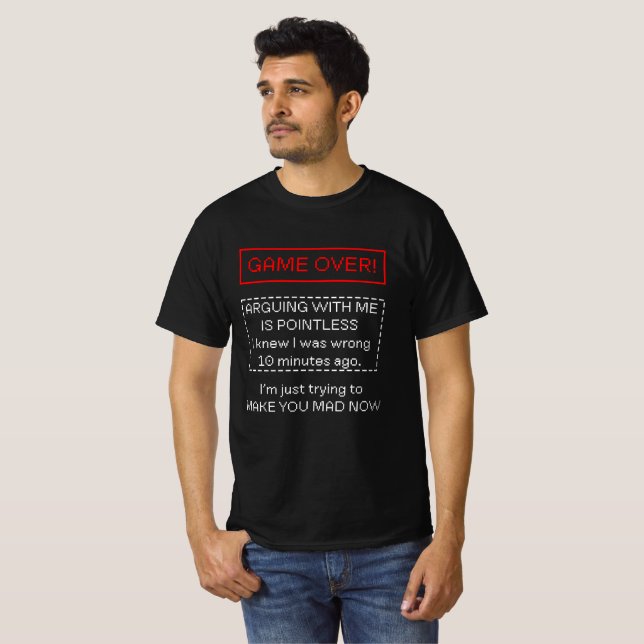 T-shirt Discuter avec moi est inutile (Devant entier)