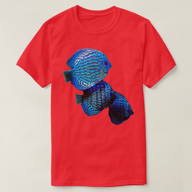 T-SHIRT DISCUTER DE POISSON TURQUOISE (Design devant)