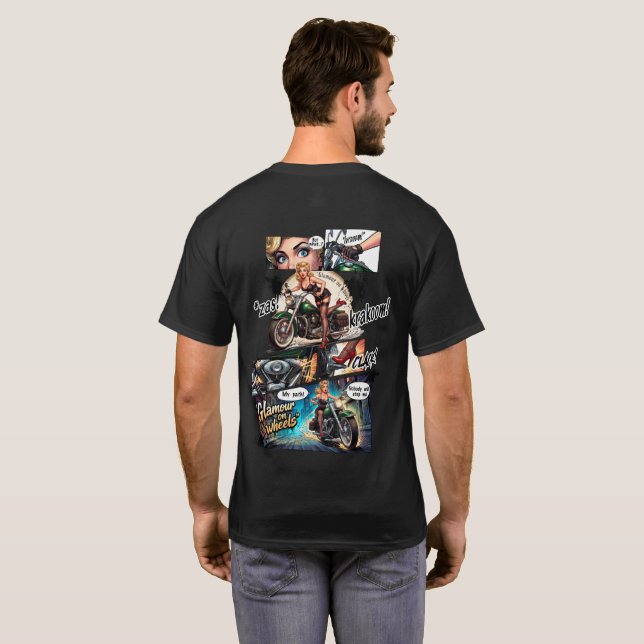 T-shirt  Diseño Glamour on wheels (Comic) (Dos entier)