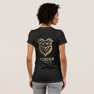 T-shirt Diseño Premium de Border en Dorado