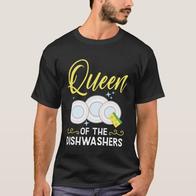T-shirt Dishwashing Job Profession Restaurant Employee Dis (Devant)