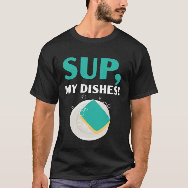 T-shirt Dishwashing Job Profession Restaurant Employee Dis (Devant)