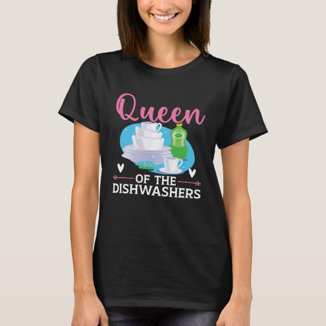 T-shirt Dishwashing Job Profession Restaurant Employee Dis (Devant)