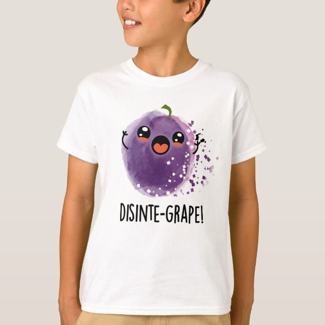 T-shirt Disinte-grape Funny Désintégration Grape Pun (Devant)