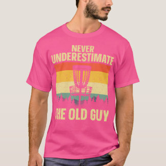 T-shirt Disk Golf Art Pour Les Hommes Grandpa Papa Lecteur