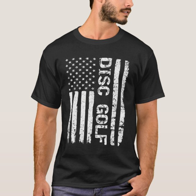 T-shirt Disk Golf Cadeaux Usa Disk Golf (Devant)
