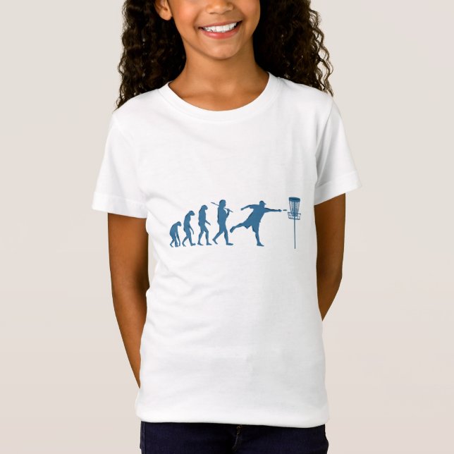 T-Shirt Disk Golf Evolution - Un cadeau amusant pour Disk  (Devant)