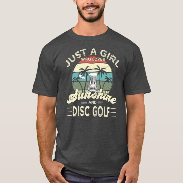 T-shirt Disk Golf Frisbee Golf Sunshine et Disk Golf (Devant)