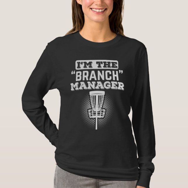 T-shirt Disk Golf Iam Le Gestionnaire De Branche Golf Disk (Devant)