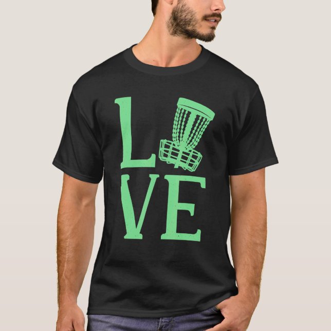 T-shirt Disk Golf Love 2 (Devant)