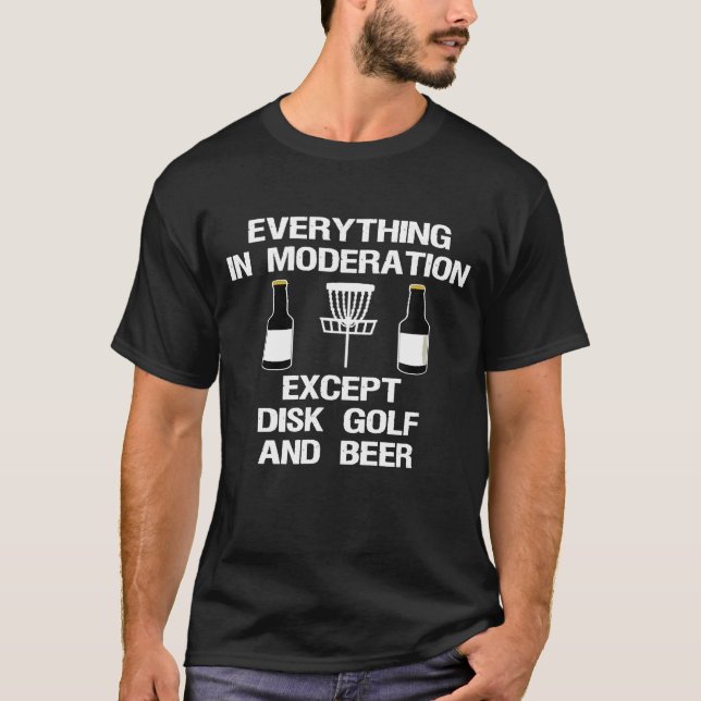 T-shirt Disk Golf Player    Beer 1 (Devant)