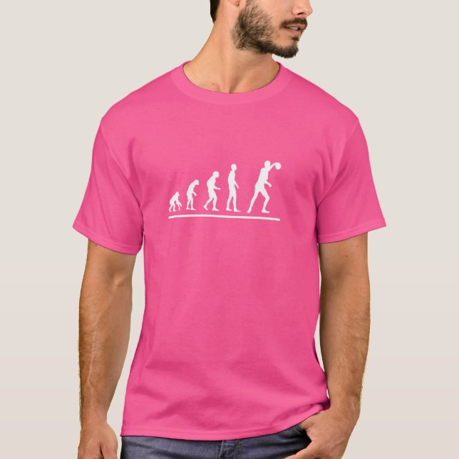 T-shirt Disk Golf Player Evolution Funny Disque Golf (Devant)