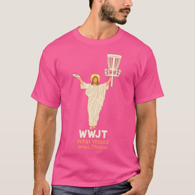 T-shirt Disk Golf Que Jésus Jeterait Frisbee Drôle Pour (Devant)