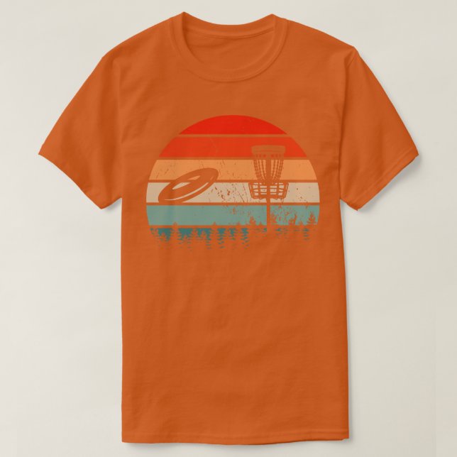 T-shirt Disk Golf Retro 1 (Design devant)