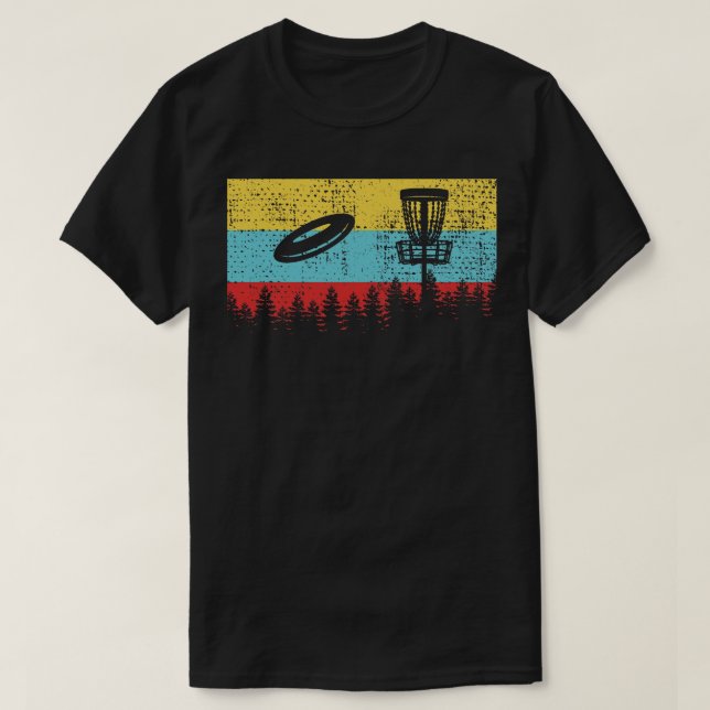 T-shirt Disk Golf Retro 1 (Design devant)