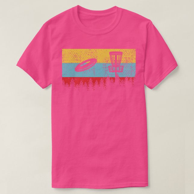 T-shirt Disk Golf Retro 3 (Design devant)