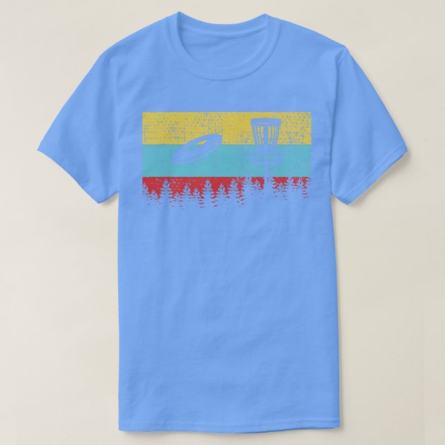 T-shirt Disk Golf Retro 3 (Design devant)