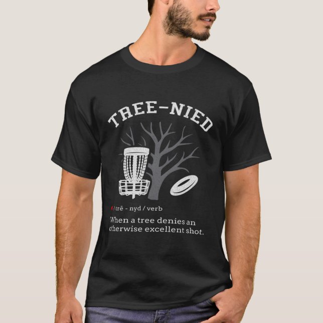 T-shirt Disk Golf Stupid Tree Nied Iii (Devant)