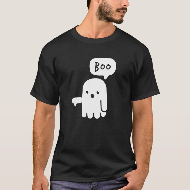 T-shirt Dislike Ghost Boo Halloween Funny Halloween Costum (Devant)