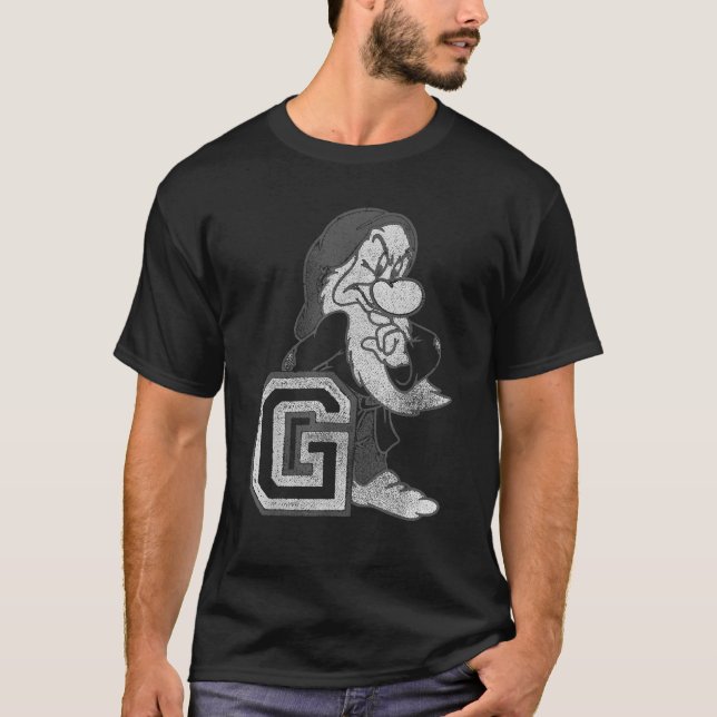 T-shirt Disney Blanche-Neige et les Sept Nains Grumpy  (Devant)