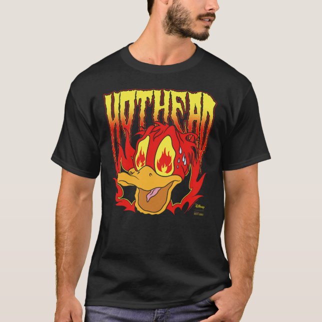 T-shirt Disney Hot Ones Donald Duck Hothead Melting Face V (Devant)