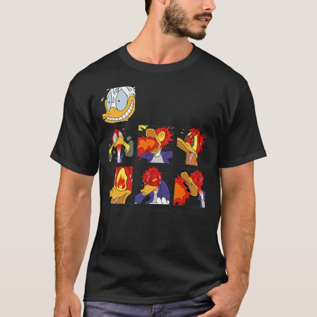 T-shirt Disney Hot Ones Donald Duck This Is Fine - Help Me (Devant)