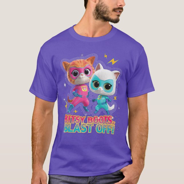 T-shirt Disney Junior SuperKitties Ginny et Bitsy Boots B (Devant)