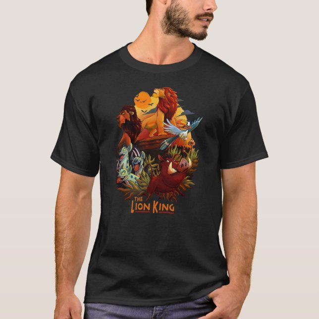 T-shirt Disney Lion King Main Cast Poster Graphic (Devant)