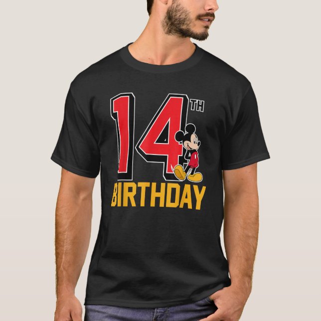 T-shirt Disney Mickey 14e Anniversaire Standard (Devant)