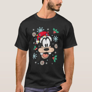 T-shirt Disney Mickey Et Les Amis Goofy De Noël Big Face
