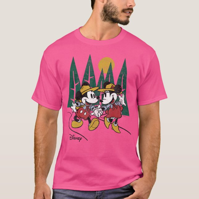 T-shirt Disney - Mickey Minnie Randonnée (Devant)
