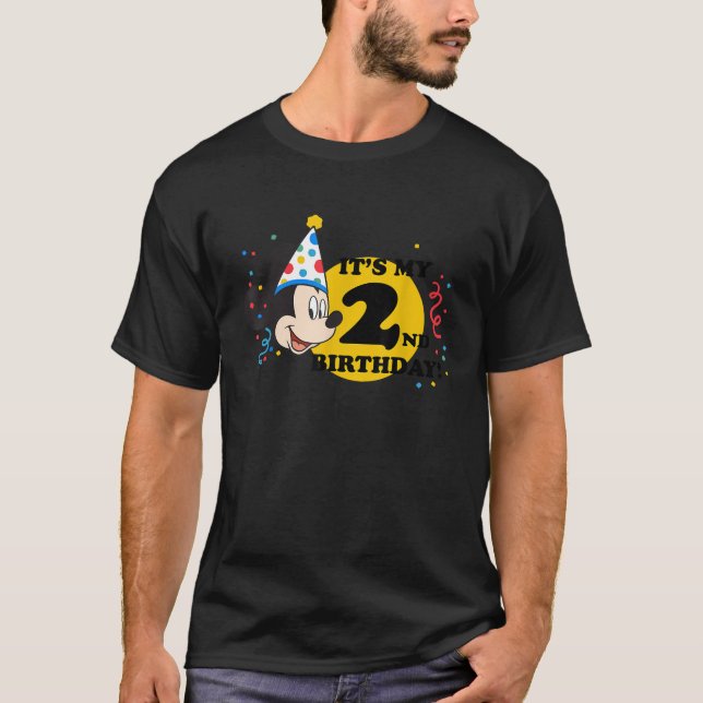 T-shirt Disney Mickey Mouse 2e anniversaire (Devant)