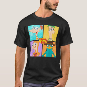 T-shirt Disney Phineas Et Ferb Character Box Up