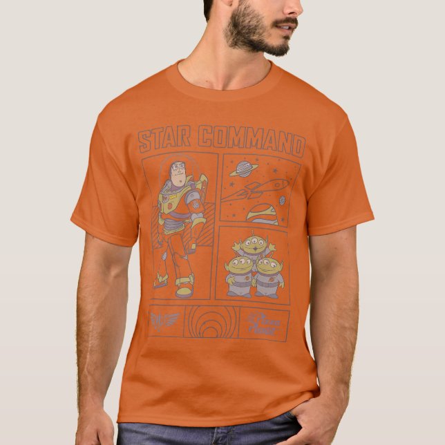 T-shirt Disney Piaroy Story Buzz Lightyear Commande Stella (Devant)