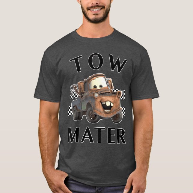 T-shirt Disney Pixar Cars Tow Mater Finish Graphic (Devant)
