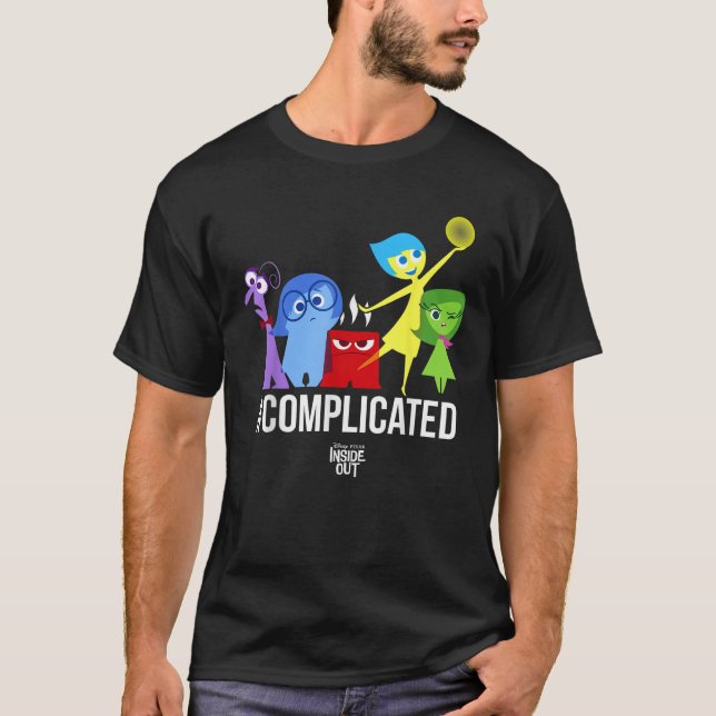 T-shirt Disney Pixar Inside Out Complicated Emotions Group (Devant)