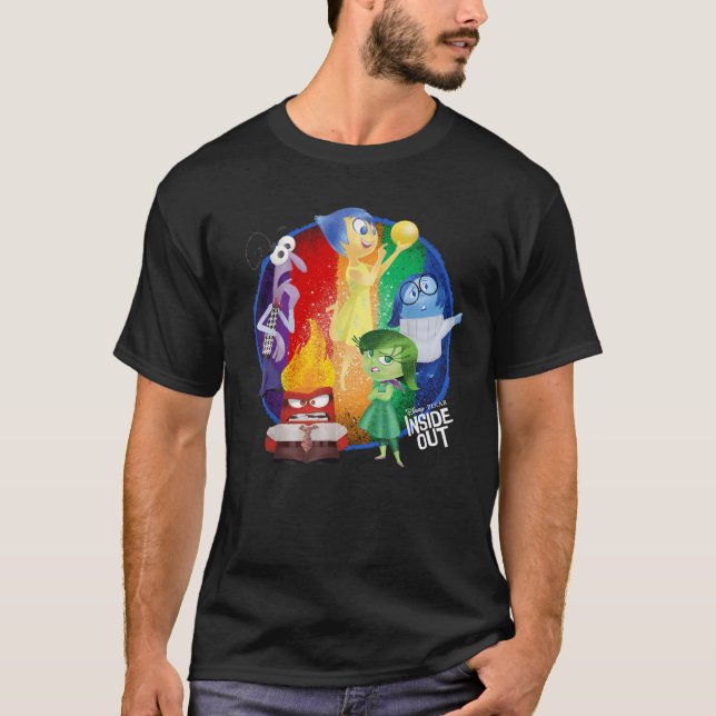 T-shirt Disney Pixar Inside Out Riley s Emotions Group Sho (Devant)