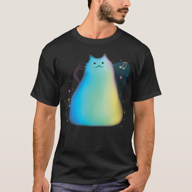 T-shirt Disney Pixar Soul Cat Portrait Music Notes (Devant)