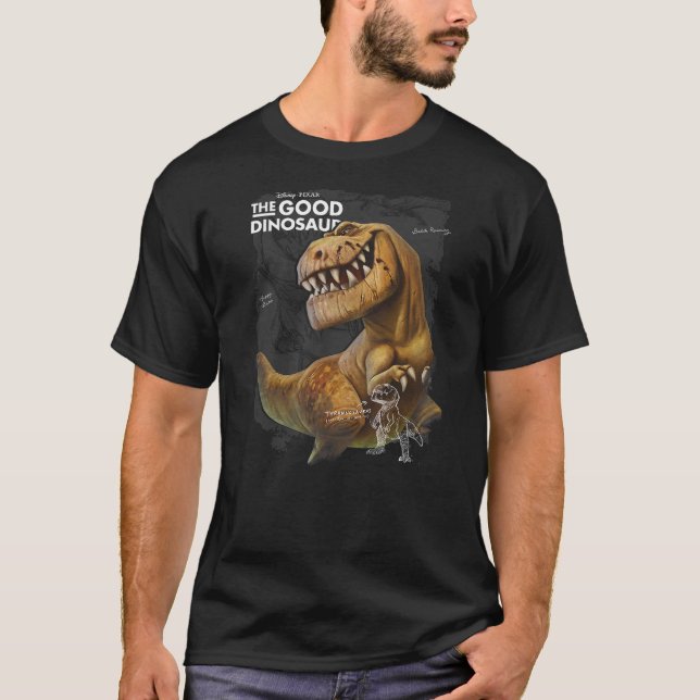 T-shirt Disney Pixar The Good Dinosaur Butch Rex Overlay P (Devant)